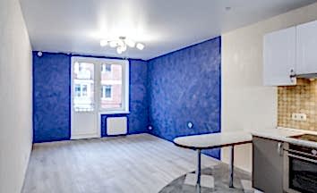 Чистовой ремонт студии 30 кв.м. в новостройке