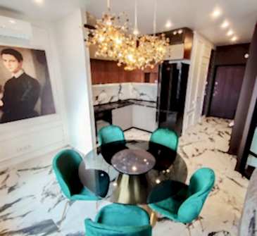 Дизайнерский ремонт в квартире-студии 43 м2, слайд 3