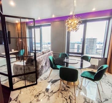 Фото выполненного дизайнерского ремонта в квартире-студии 43 м2 Фото 4