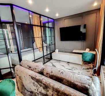 Фото выполненного дизайнерского ремонта в квартире-студии 43 м2 Фото 5