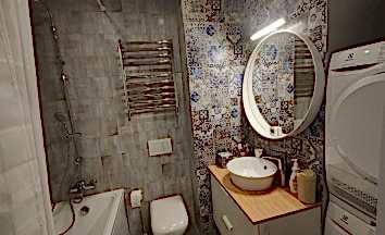 Капитальный ремонт в 2-к квартире 55 м2