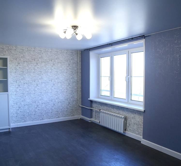 Капитальный ремонт в 3-к квартире 62 м2, слайд 1