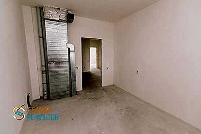 Черновая отделка кухни в однокомнатной квартире 33 кв.м.