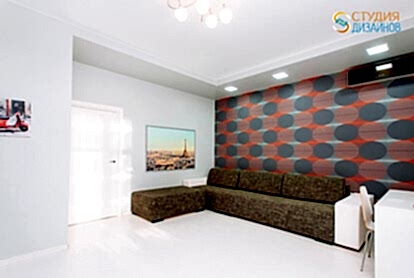 Гостиная 17м2 с современным дизайном