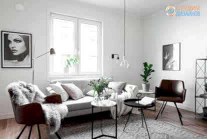 Дизайн гостиной 15,9м2 в хрущевке