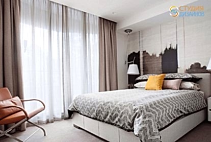 Дизайн-проект спальни 10м2 в скандинавском стиле