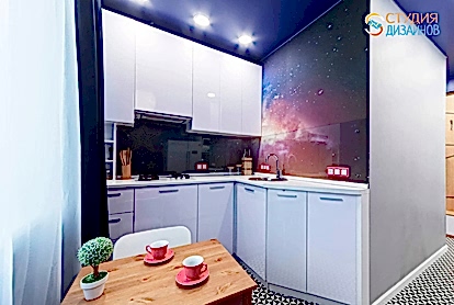 Дизайн-проект кухни 3м2 в современном стиле