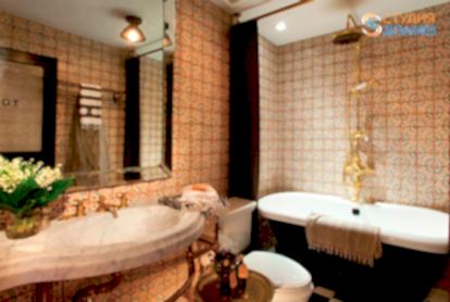 Ванная комната 5м2 в восточном стиле