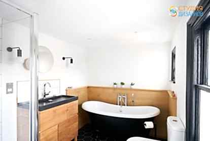 Дизайн ванной комнаты 6м2 в скандинавском стиле