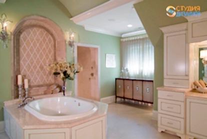 Дизайн ванной комнаты 9м2 в классическом стиле