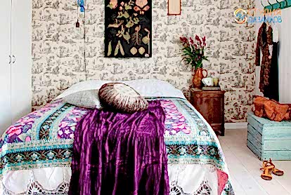 Дизайн-проект спальни 8м2 в винтажном стиле