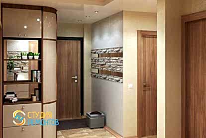 Евроремонт коридора в двухкомнатной квартире 47 кв.м.
