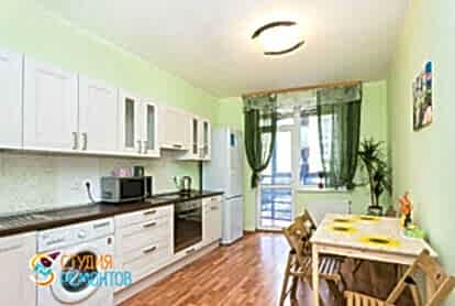 Косметический ремонт кухни в однокомнатной квартире 34 кв.м.