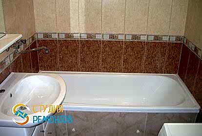 Косметический ремонт ванной 5,5 кв.м.