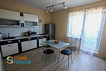 Пример капремонта кухни в однокомнатной квартире 34 м2