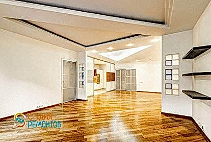 Евроремонт кухни с залом под ключ в 5 комнатной квартире 105 кв.м., фото 1