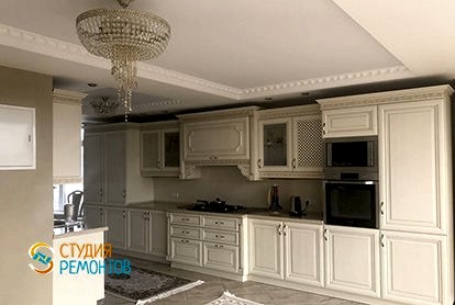 Евроремонт кухни в 5 комнатной квартире 106 кв.м. в новостройке