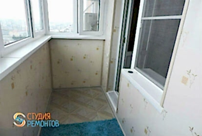 Косметический ремонт балкона 4 м2