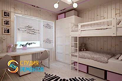 Капитальный ремонт детской комнаты 8 м2