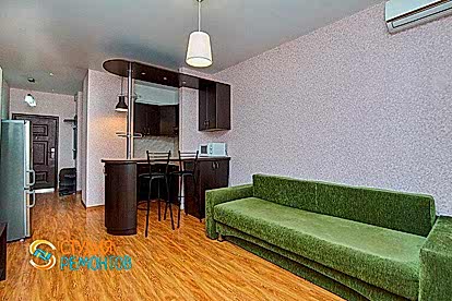 Косметический ремонт кухни-спальни в квартире-студии 25 м2