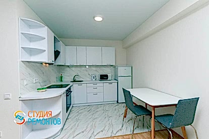 Косметический ремонт кухни в квартире-студии 29 м2