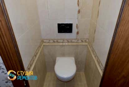 Ремонт туалета под ключ 1,2 кв.м.